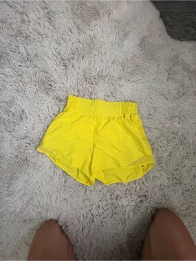 lululemon athletica Yellow Hotty high rise